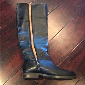 Black Franco sarto calf height boots
